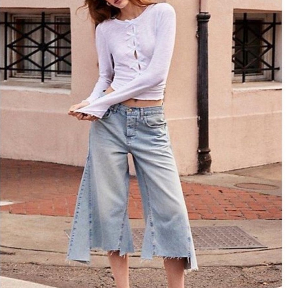 FP We The Free Ripple Crop Jeans